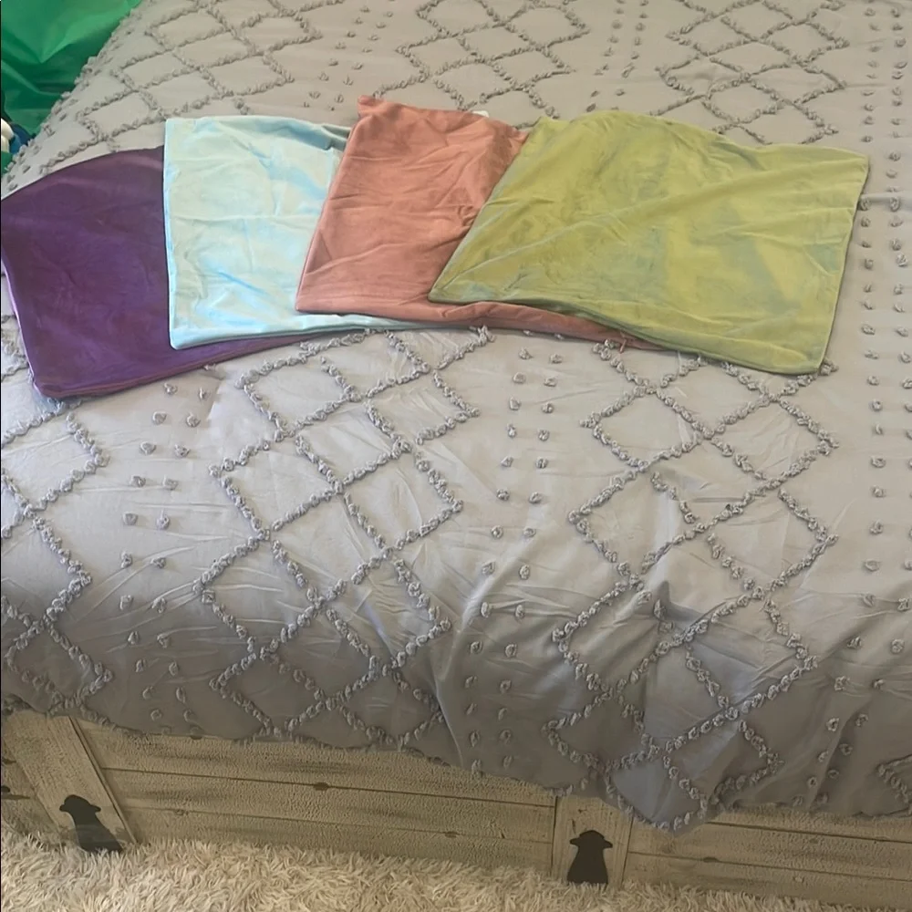 Elegant Multi-Color Velvet Pillow Covers set of 4